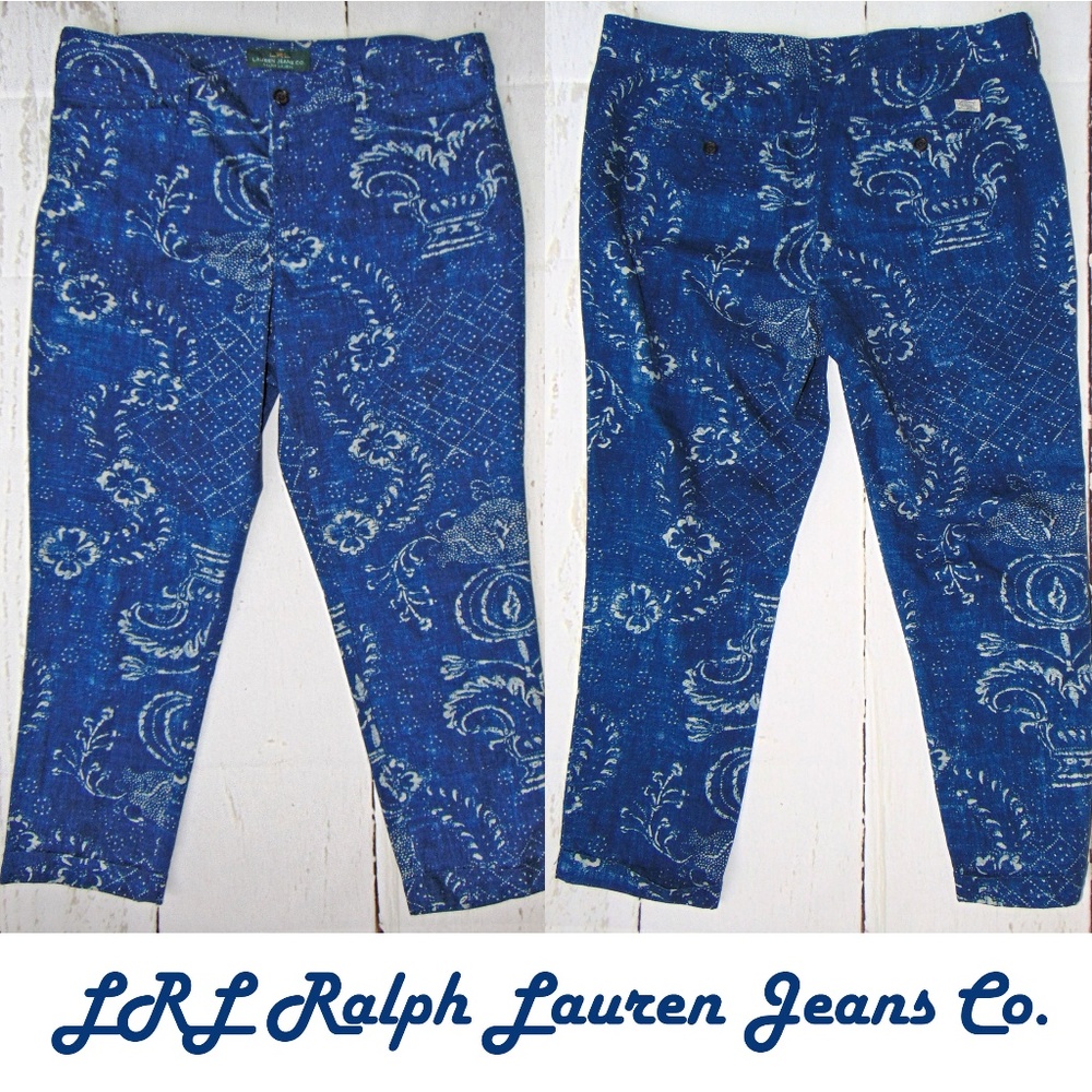 Ralph Lauren cotton summer pants capri 12 like new